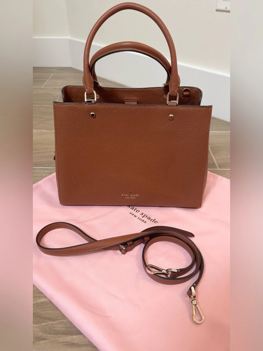 NWT Kate Spade Leila Medium Triple Compartment Satchel